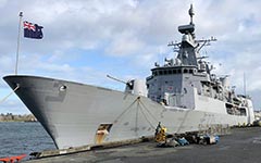 HMNZS Te Kaha in full Frigate Combat Systems Upgrade configuration